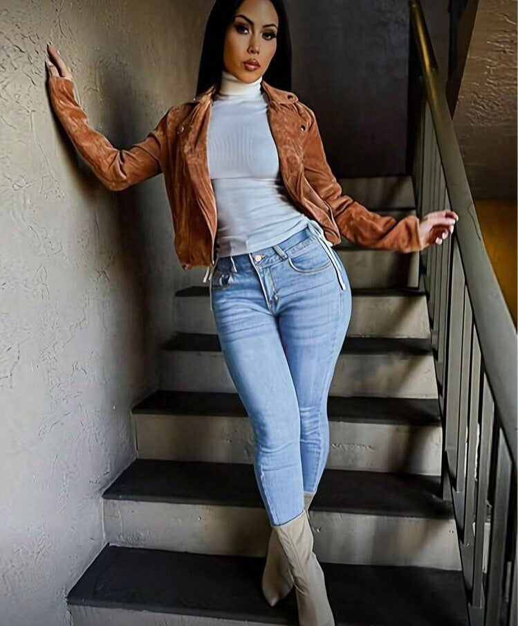 Jean Skinny Levanta Cola