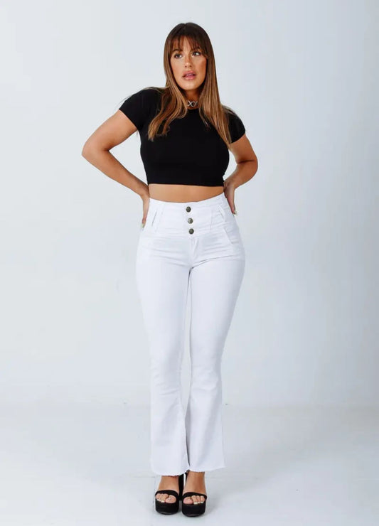 👖 Jean Tiro Alto con Botones – Estilo y Comodidad en una Sola Prenda ✨