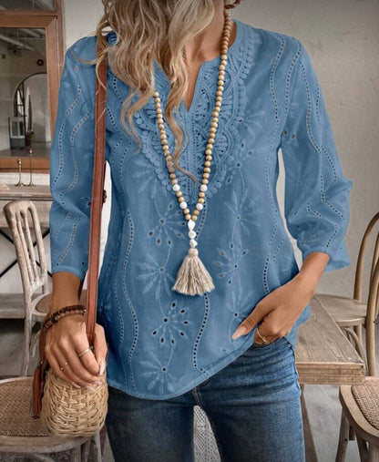 Blusa con bordados